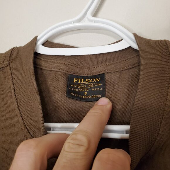 Filson Trail Crew graphic shirt green size S - Picture 4 of 5